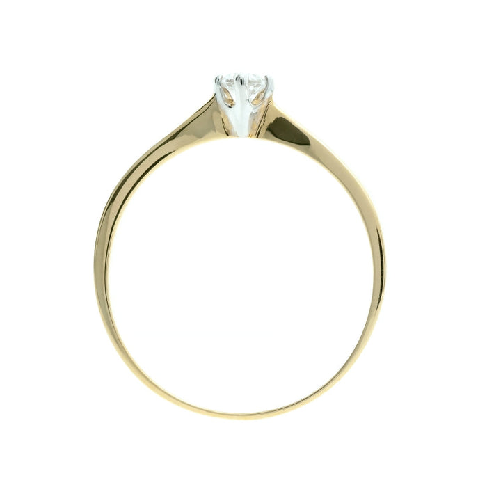 Inel Delicat Aur 8K cu Zirconiu - Eleganță Simplă