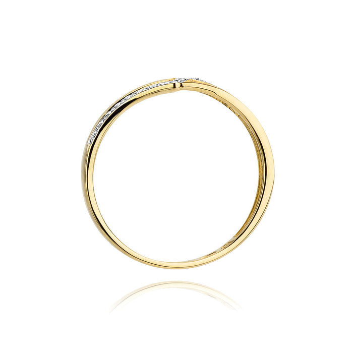 Inel Aur 14K cu Diamant Natural 0.03 ct