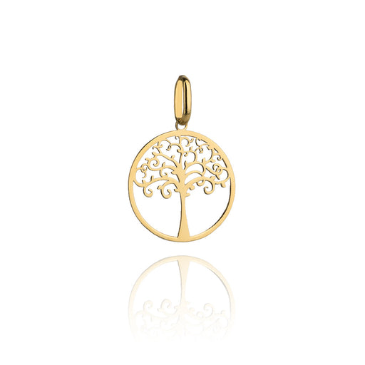 Pandantiv Aur 14K Copacul Vieții În Cerc