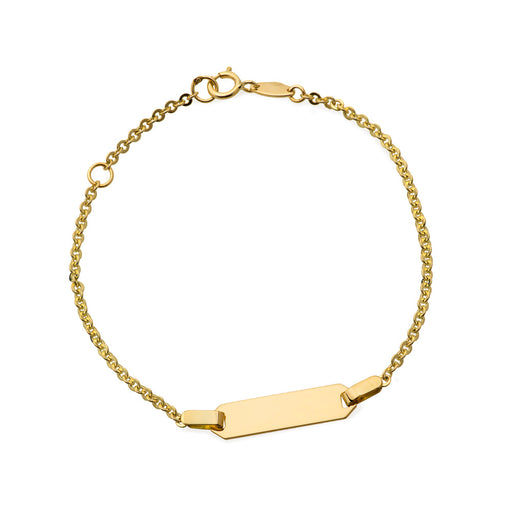 Bratara din placa de aur pe un lant de ankara