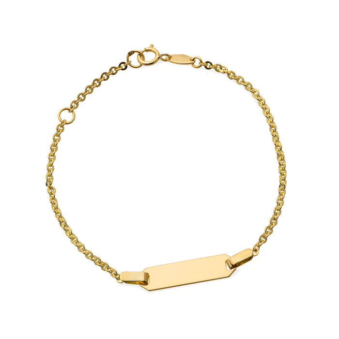 Bratara din placa de aur pe un lant de ankara