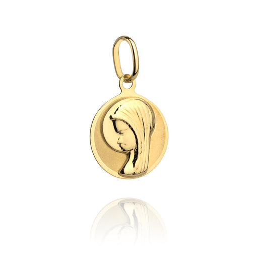 Medalion Cerc Aur 14k cu Maica Domnului