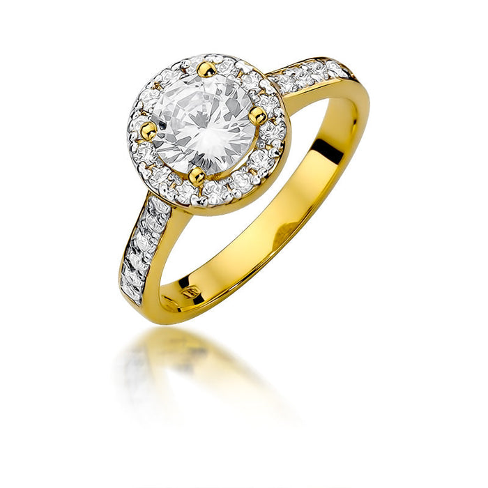 Inel Aur 14k cu Diamant Natural 1.37 ct