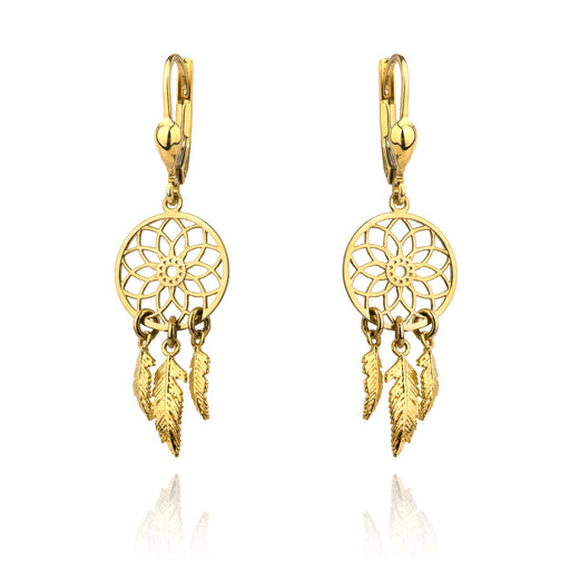 Cercei Aur 14k cu Plasa de Vise