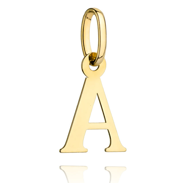 Pandantiv Aur 14k cu Litera A, 17 mm x 24 mm