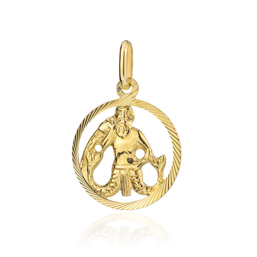 Pandantiv Aur 14K cu Semnul Zodiacal Varsator