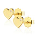 Cercei Aur Inimă cu Zirconiu Lateral