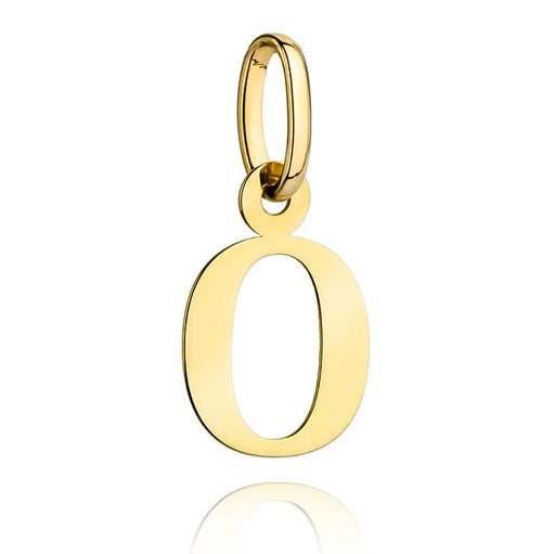 Pandantiv Aur 14K cu Litera O, 25x14 mm