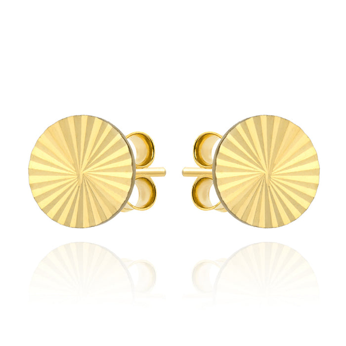 Cercei Aur 14k cu Banuti Ajurati