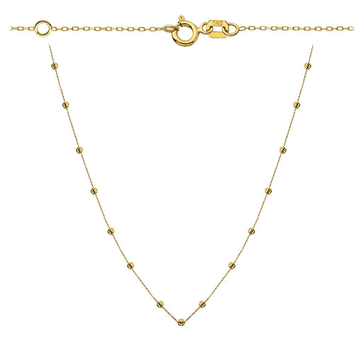 Colier cu Bilute- Aur 14k