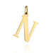 Pandantiv Aur 14K cu Litera N, 24x14 mm