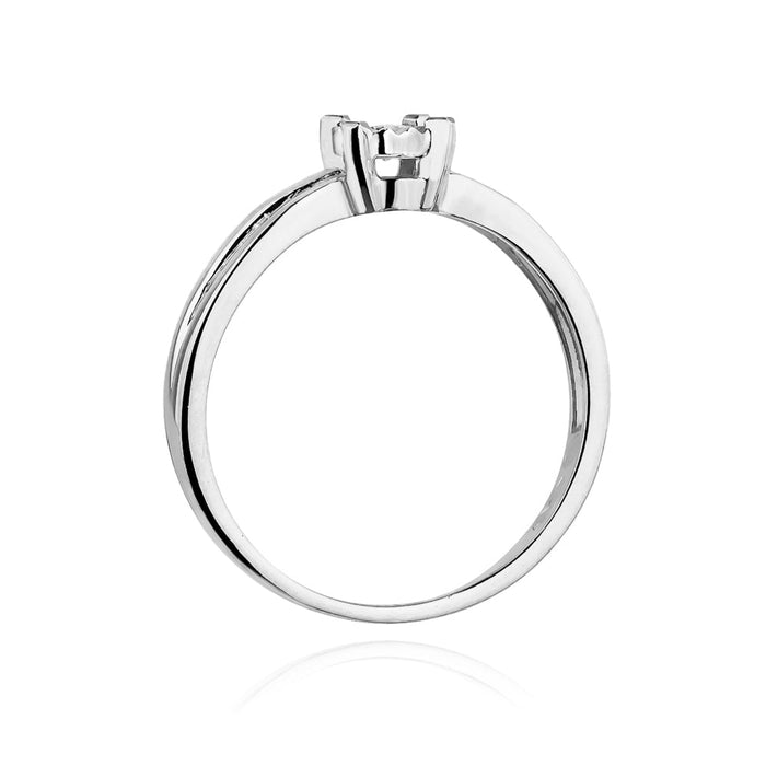 Inel Aur 14K cu Diamant Natural 0.08 ct