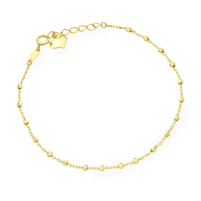 Bratara Aur 14k cu Bilute si Inima