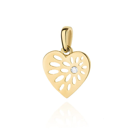Pandantiv Aur 14K cu Inimioara si Zirconiu