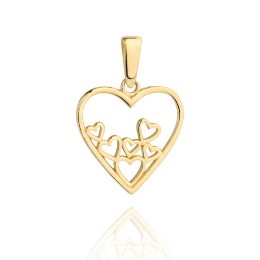 Pandantiv cu Inimoare din Aur 14k