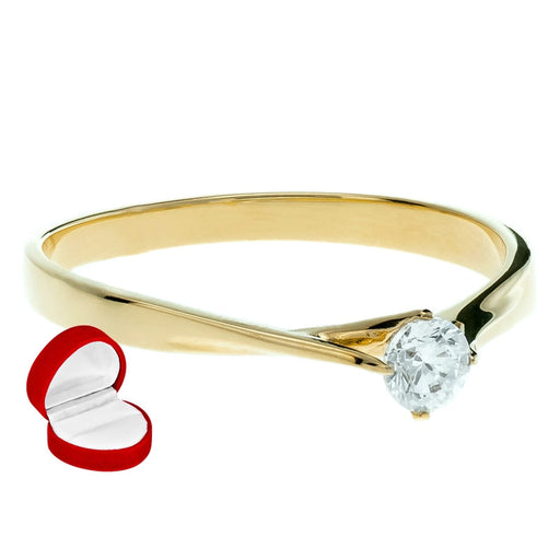 Inel Elegant Aur 8K cu Zirconiu - Design Delicat