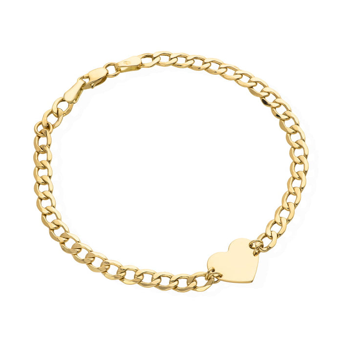 Bratara Impletita cu Inima- Aur 14k