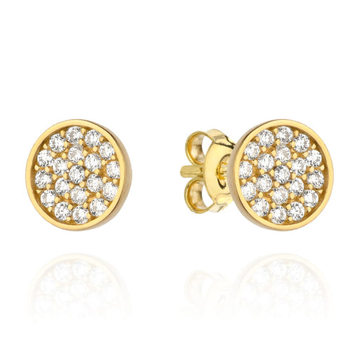 Cercei cu cercuri mici cu zirconiu alb