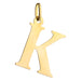 Pandantiv Aur 14K cu Litera K, 24x17 mm