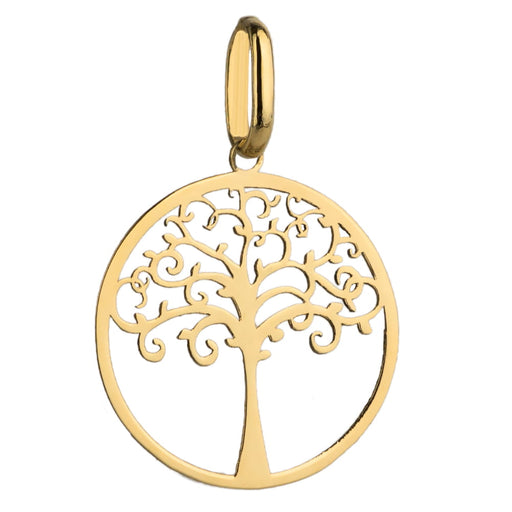 Pandantiv Aur 14K Copacul Vieții În Cerc
