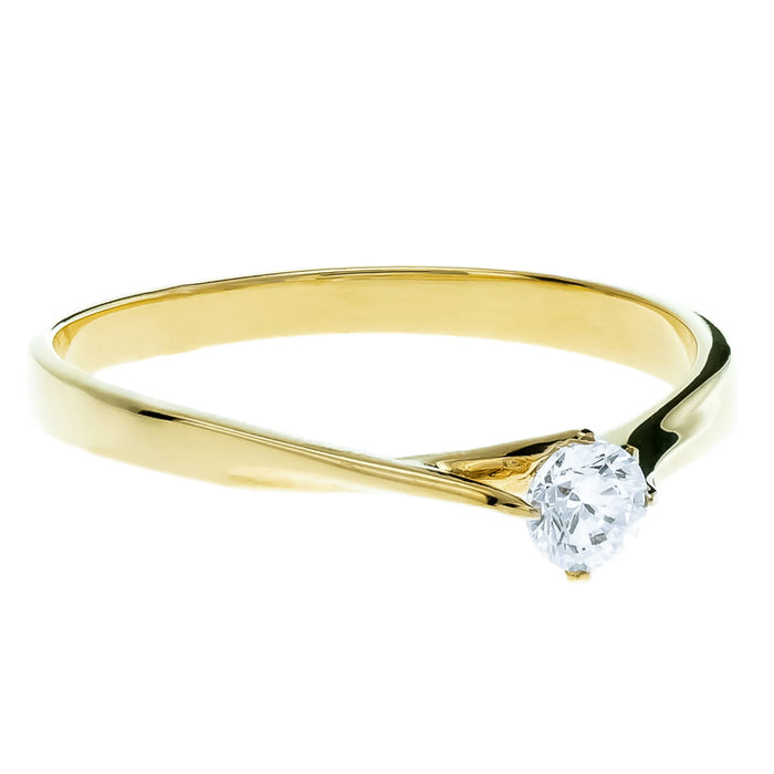 Inel Elegant Aur 8K cu Zirconiu - Design Delicat