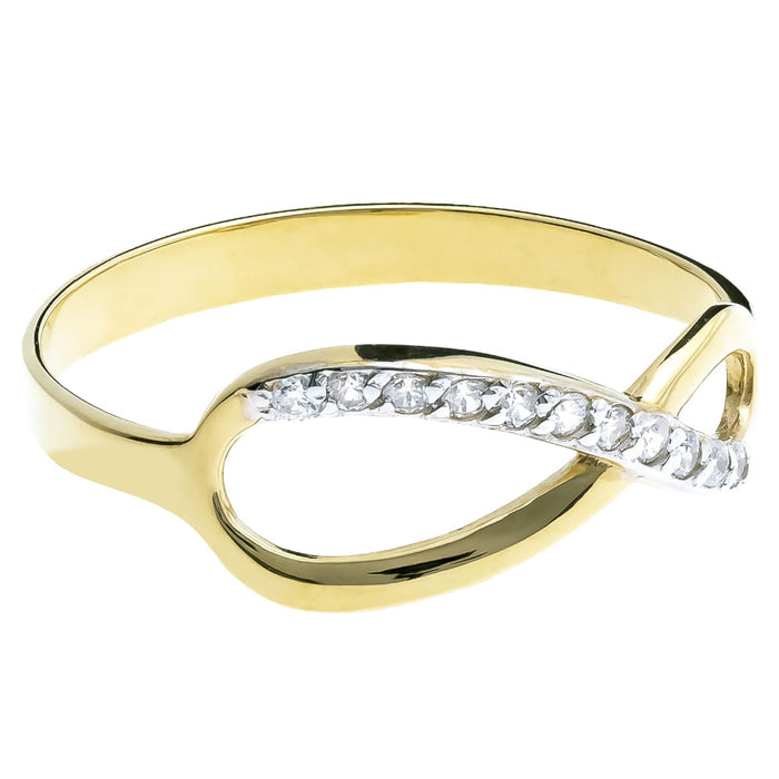 Inel Aur 8K Neschimbare - Inel cu Zirconii