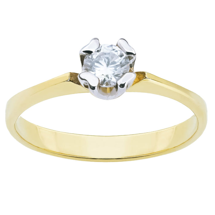 Inel Elegant Aur 8K cu Zirconiu