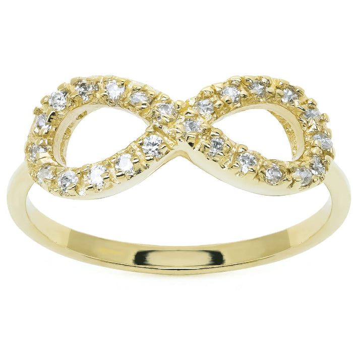 Inel Aur 8K Neskonečnost cu Zirconii - Eleganță Eternă