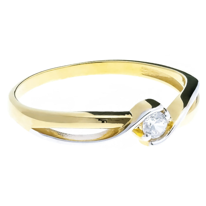 Inel Aur 8K Cu Zirconiu