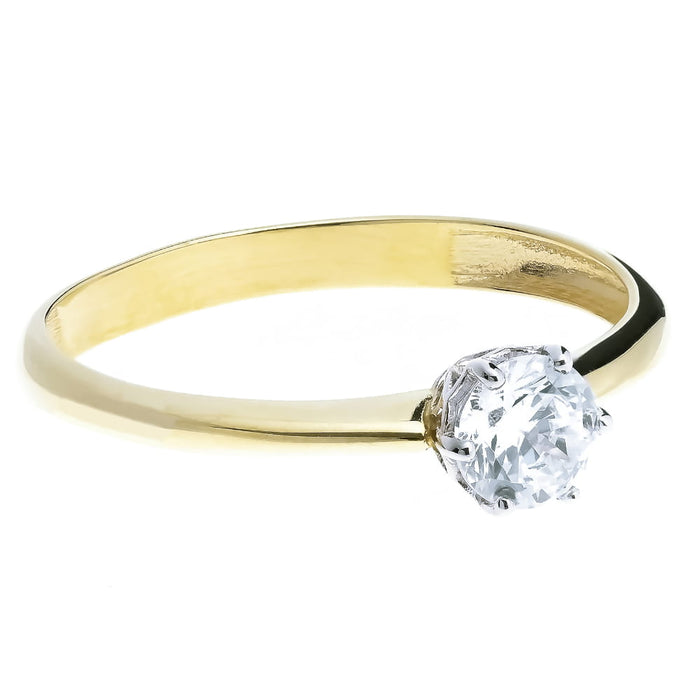 Inel Aur 8K cu Zirconiu - Eleganță Atemporală