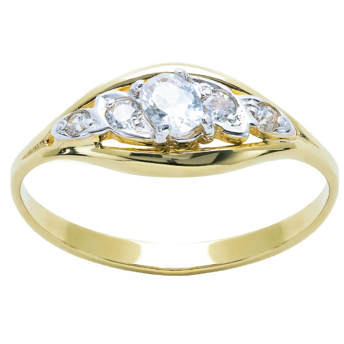 Inel Aur 8K cu Zirconii