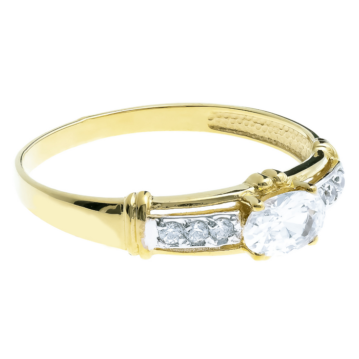 Inel Aur 8K cu Zirconii