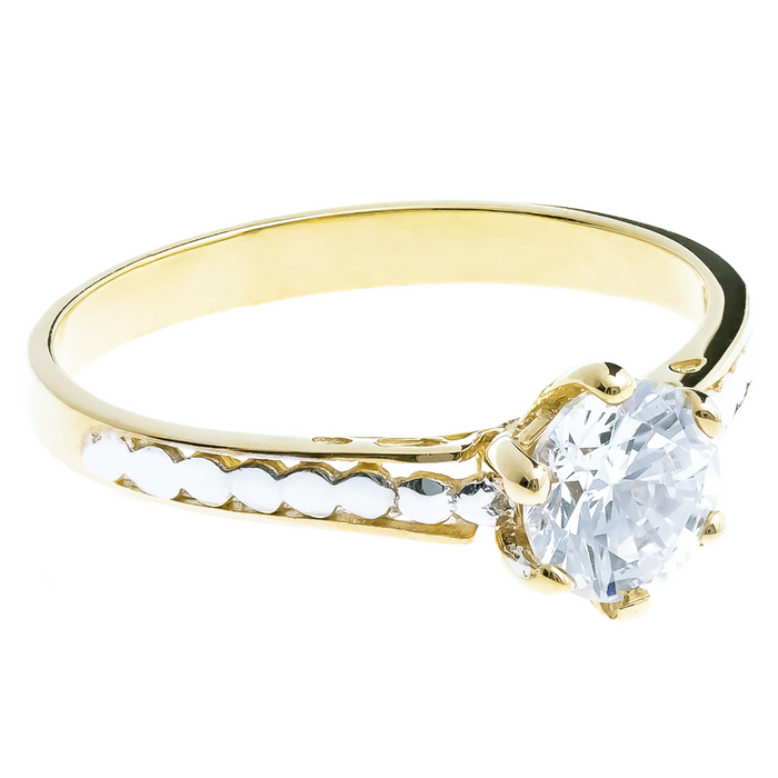 Inel Aur 8K cu Zirconiu Elegant