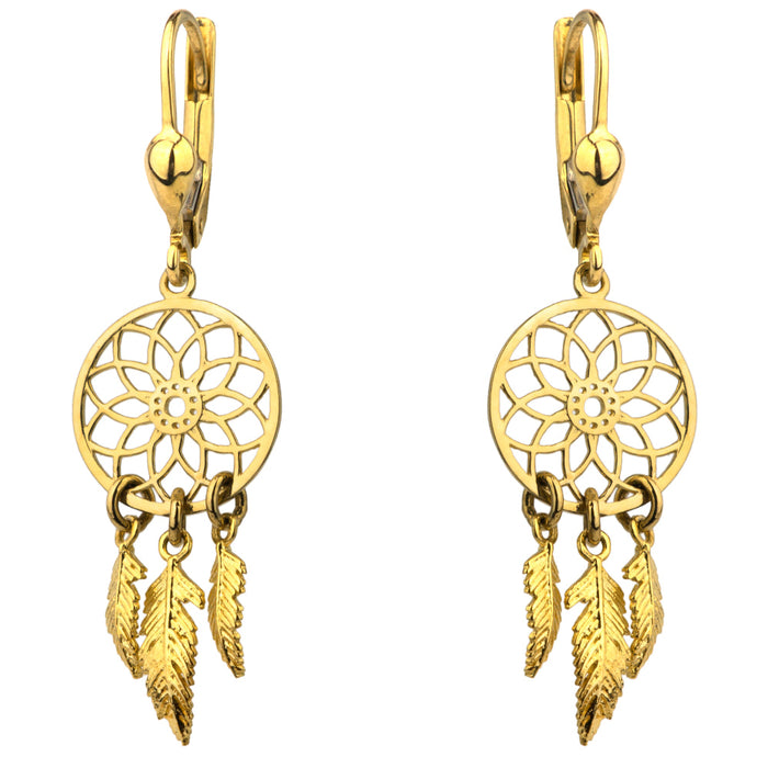 Cercei Aur 14k cu Plasa de Vise
