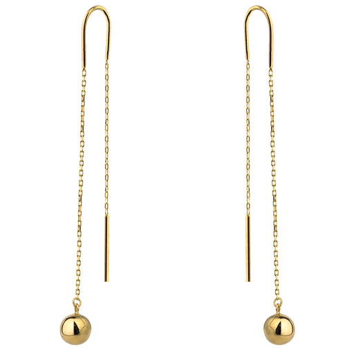 Cercei Fir Aur 14k cu Bilute Netede