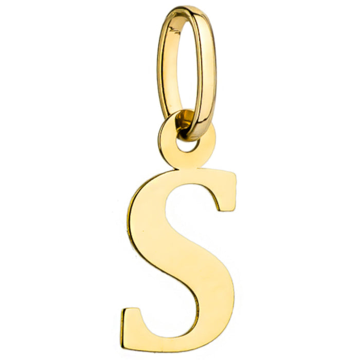 Pandantiv din Aur 14K litera S 24x10 mm