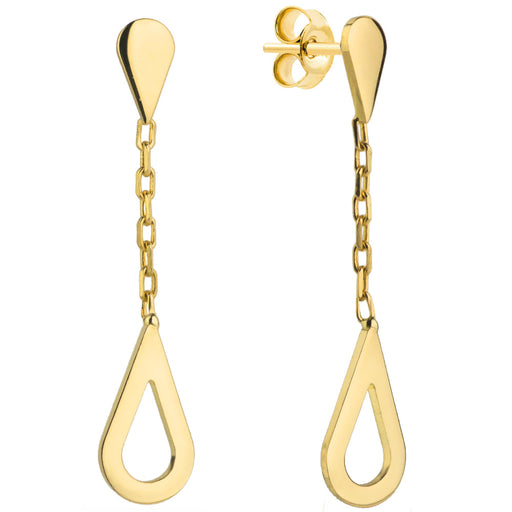 Cercei Aur 14k cu Model Lacrima