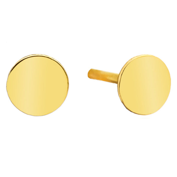 Cercei Aur 14k cu Banuti Netezi