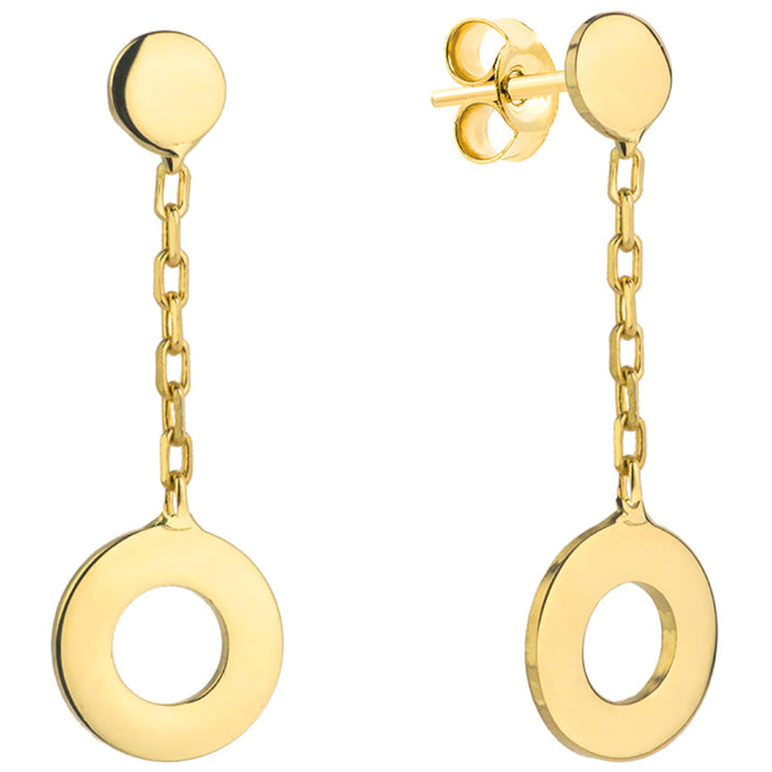 Cercei Lant Aur 14k cu Banuti