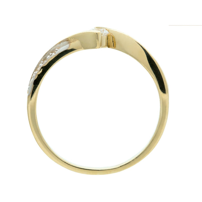 Inel Aur 8K cu Zirconii - Eleganță Subtilă