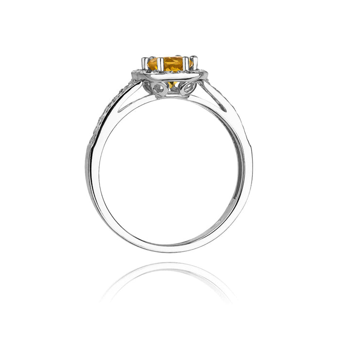Inel Aur 14K cu Citrin 0.50 ct