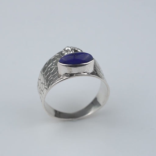 Inel Argint 925 cu Lapiz Lazuli Cabochon