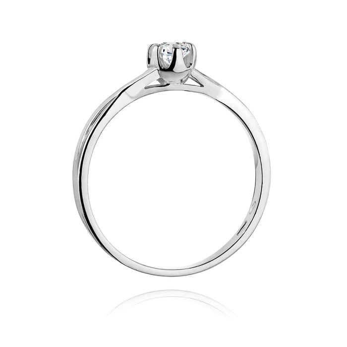 Inel Aur 14k cu Diamant Natural 0.23 ct