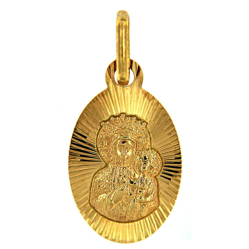 Medalion Aur 14k cu Fecioara Maria si Iisus Hristos