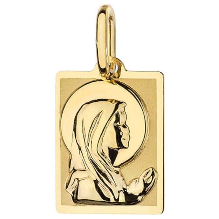 Medalion Aur 14K Galben Fecioara Maria