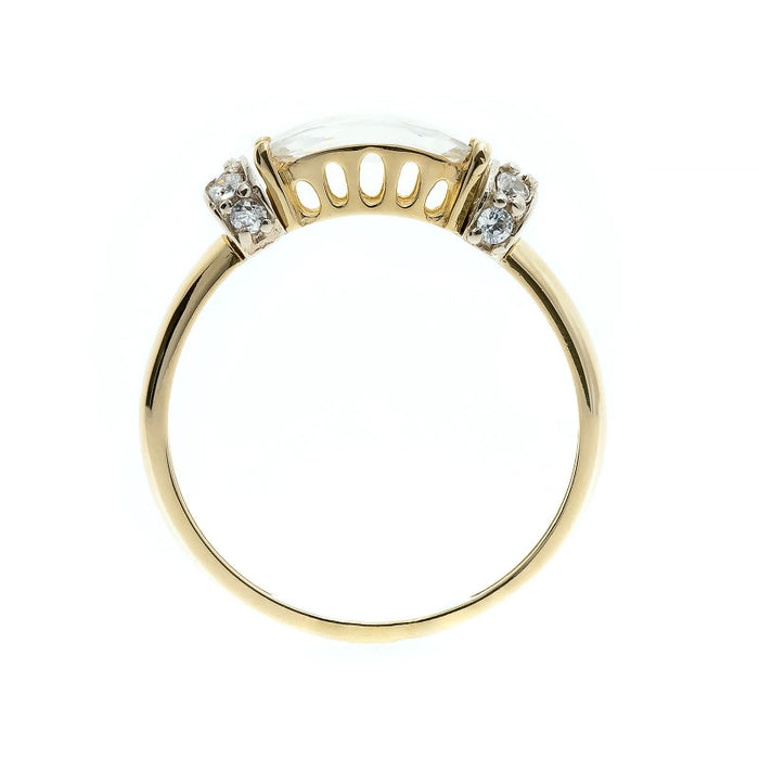 Inel Aur 8K cu Zirconii - Eleganță Subtilă