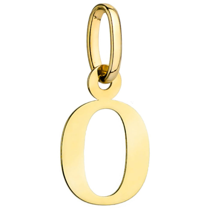 Pandantiv Aur 14K cu Litera O, 25x14 mm