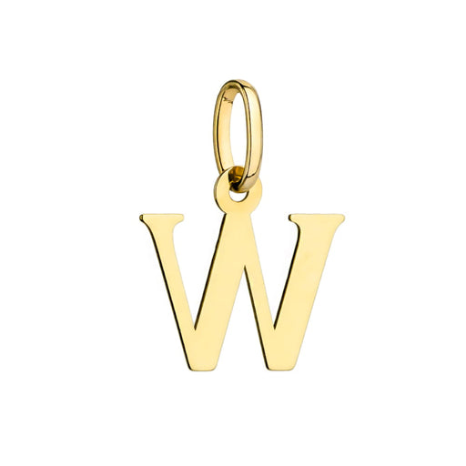 Pandantiv Aur Galben Literă W 14K