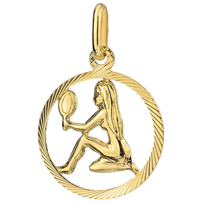 Pandantiv Aur 14K cu Semnul Zodiacal Fecioara
