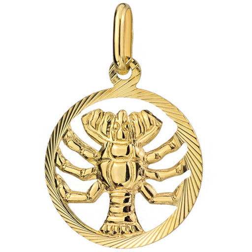 Pandantiv Aur 14K Semn Zodiacal Rac